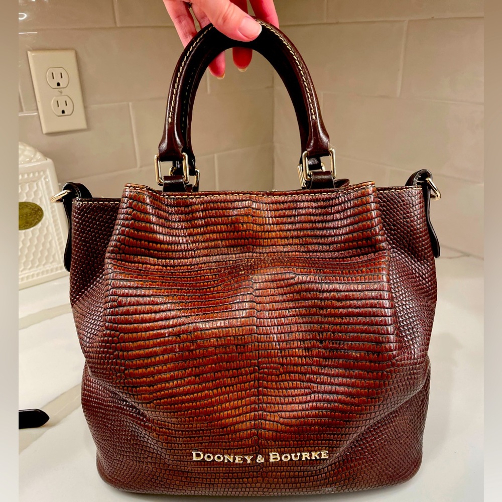Dooney and Bourke Embossed Lizard Small Barlow